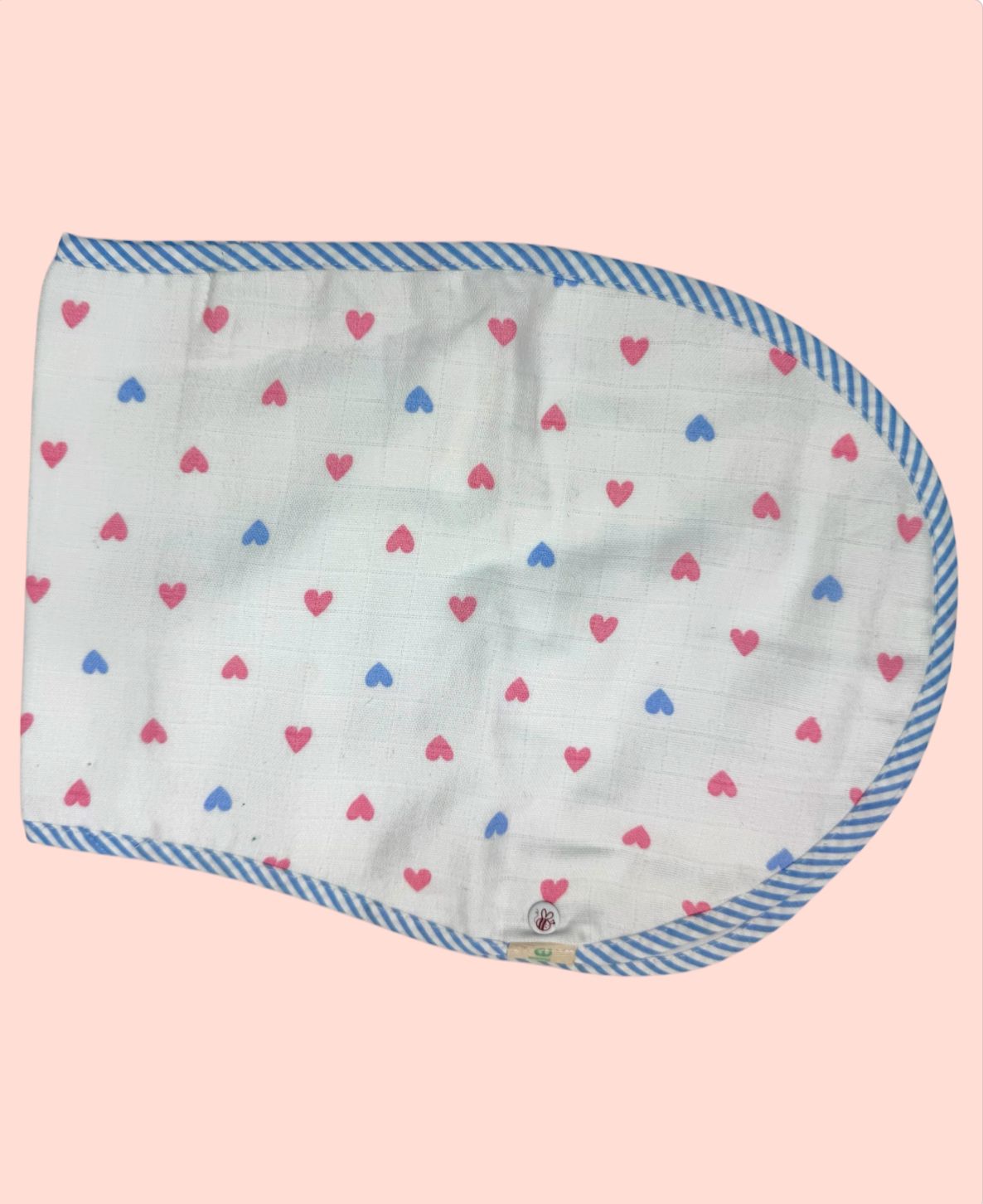 Organic Cotton Burpy Bip- Heart