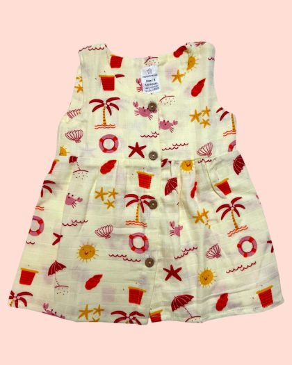 Sleeveless Frock- Beach