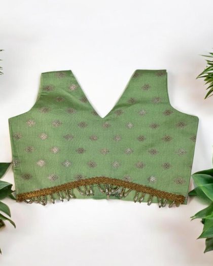 Pista Green Sleeveless Crop Top - kids