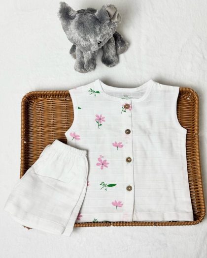 Jabla with Shorts for boys- Flower