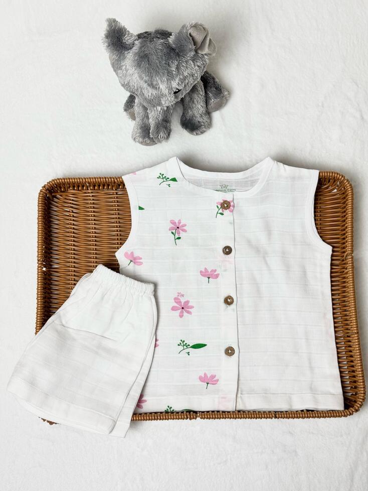 Jabla with Shorts for boys- Flower