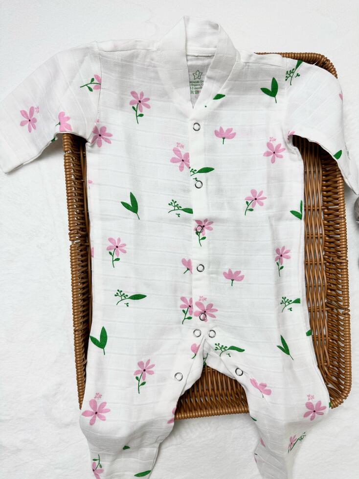 Organic Cotton Muslin Unisex Romper- DXB