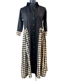 Black shirt dress
